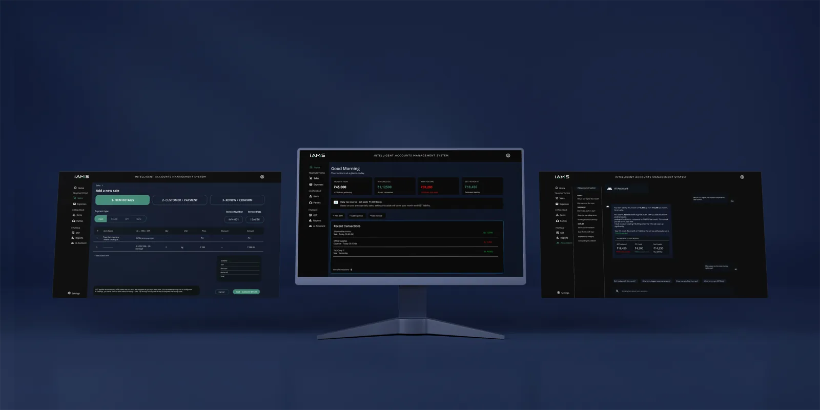 IAMS across desktop and monitors