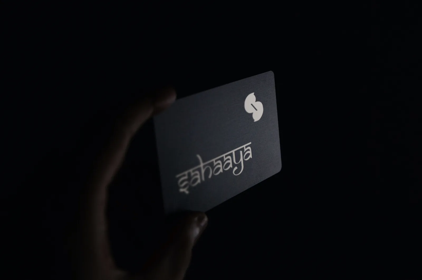 Sahaaya logo on a card