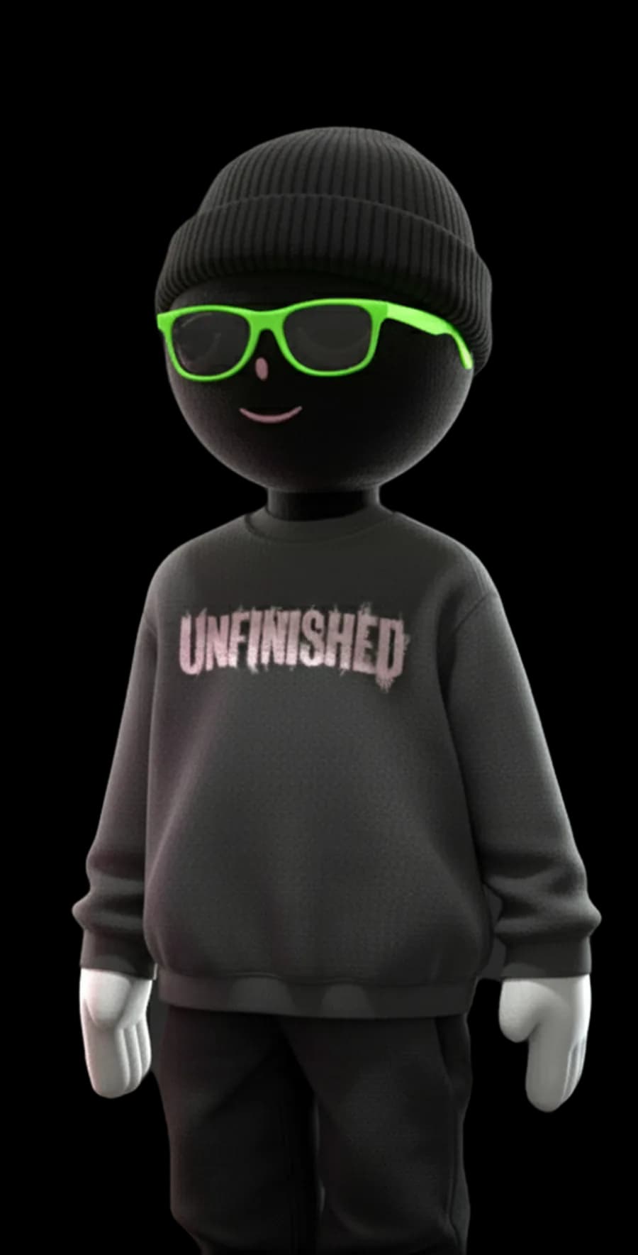 ThreadSaints mascot in a branded hoodie